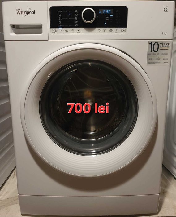 Mașini de spălat rufe (6kg, 7kg, 8kg,9kg,11kg) | Stoarcere 1200-1600 RPM | Prețuri 600 - 1200 Lei
