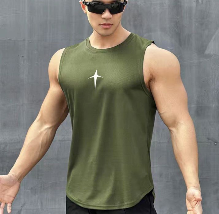 Спортивная майка с крутым принтом , вещи для спорта в двух цветах