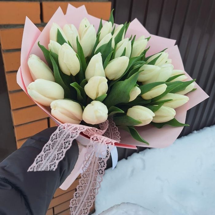 Букет из 15 тюльпанов на 8 марта