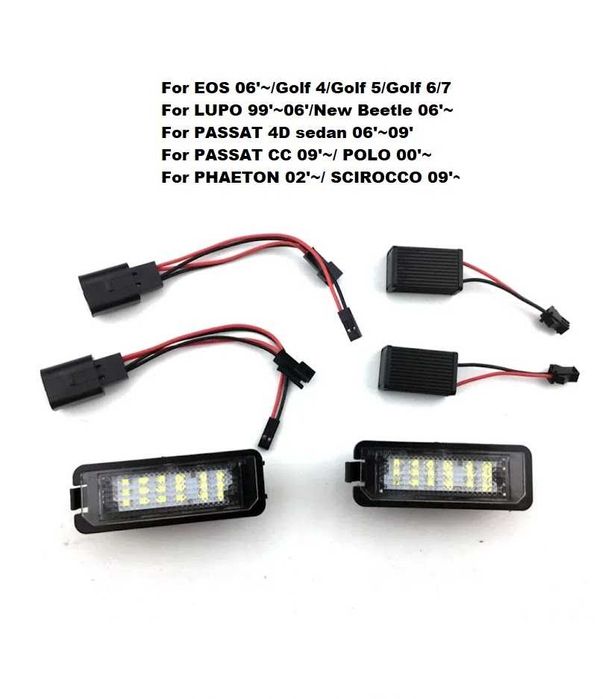 LED диодни плафони за заден регистрационен номер