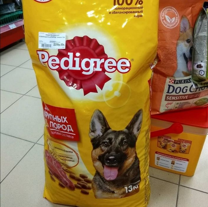Корма для кошек и собак.