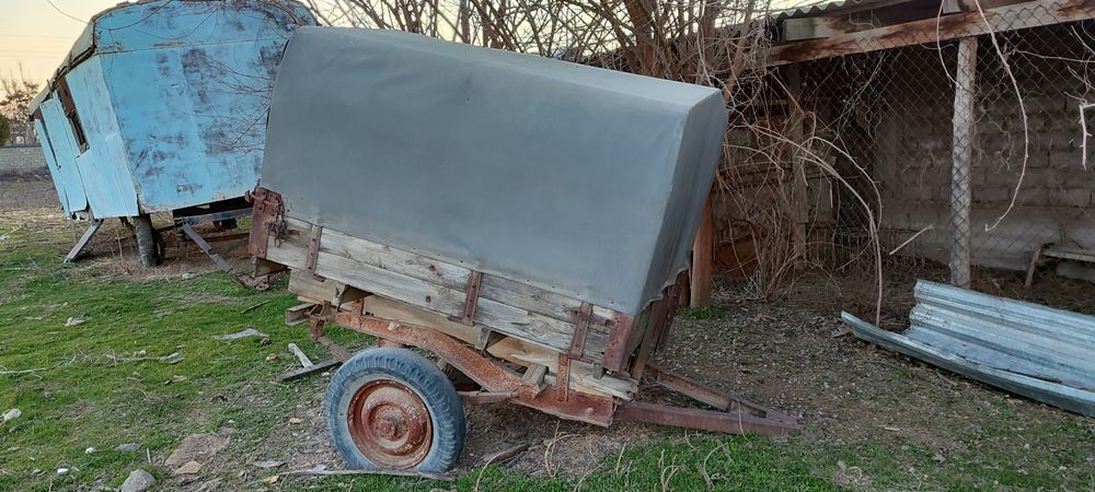 Вагон, УАЗға прицеп, цистерна 2тонна прицепімен