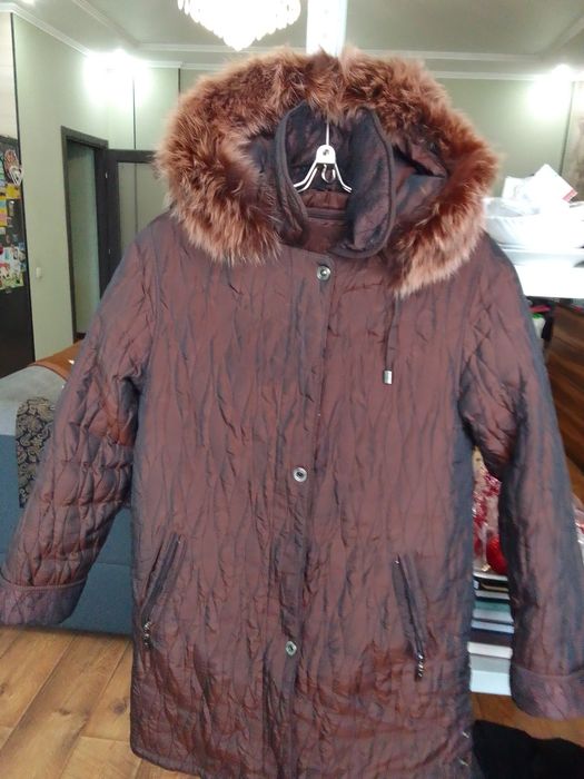 Шуба норка коричневая