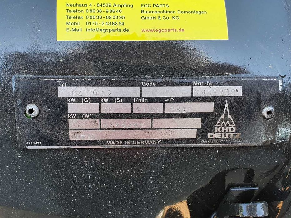 Motor complet Deutz F4L912 - Piese de motor Deutz