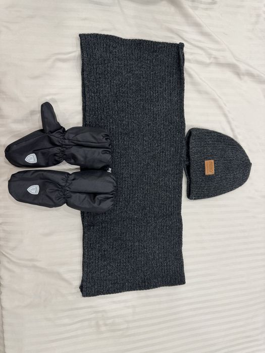 Набор шапка, шарф, перчатки