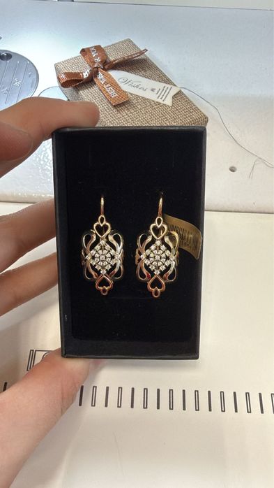 Продам серьги золотые
