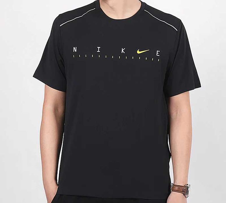 Найк Nike Miler Running Dri Fit мъжка черна тениска размер L