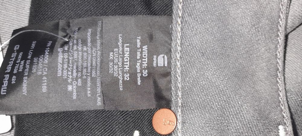 Чисто нови дънки G star raw с етикет, размер М 30/32