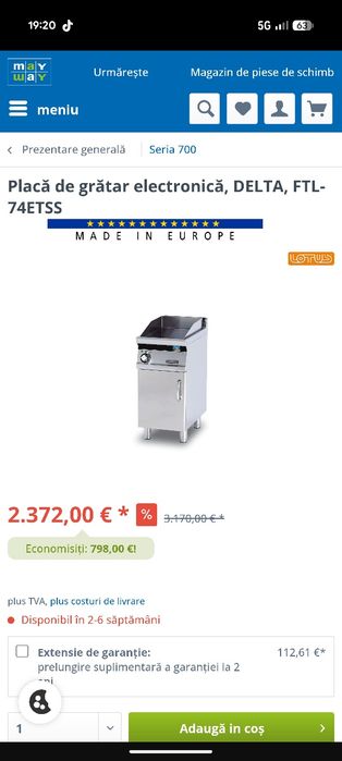 Friteuza Profesionala 18 L și Plita  Electrica