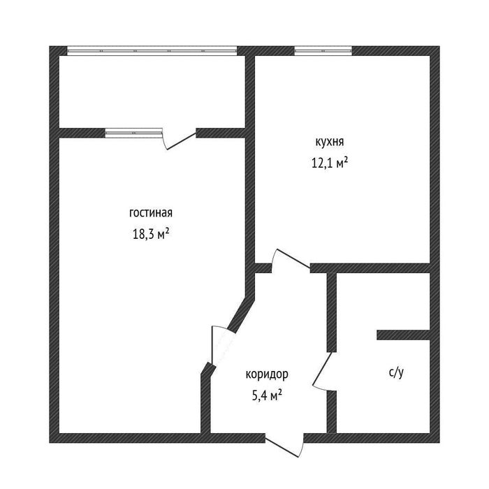 Продажа 1-комнатной квартиры в районе Рахат