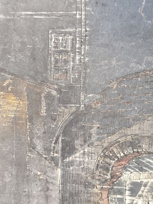 Антикварна метална плоча – „Хисар капия“, Пловдив (Стил Петър Морозов)