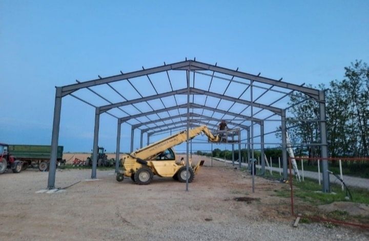 Vand structura metalica de hala 8x10 din profile noi
