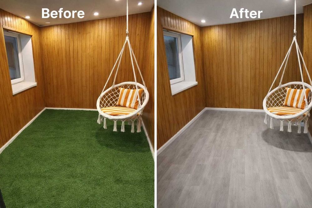 Монтаж искусственного газона