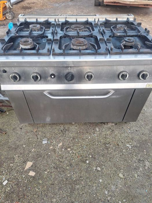 Aragaz inox 4-6 ochituri cu banc, de putere