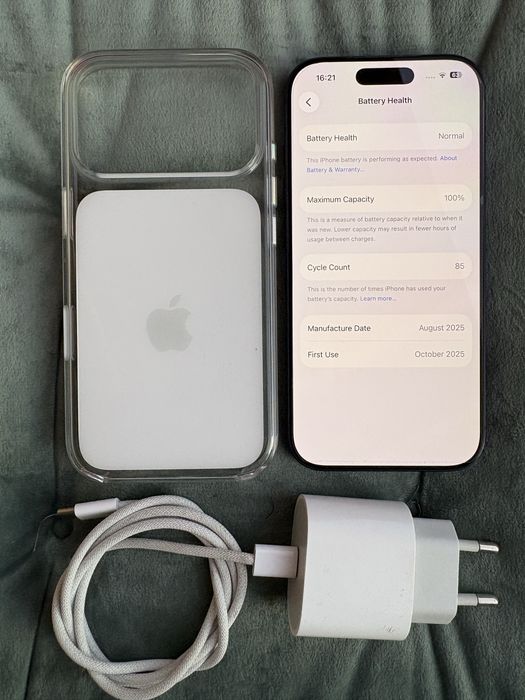 iPhone 17 Pro Blue, 100% baterie