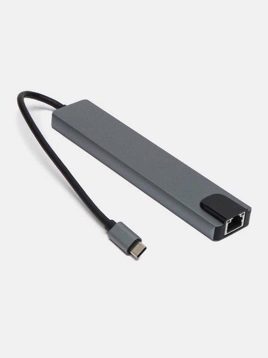 Type-C хаб 8 в 1, адаптер, переходник для Macbook, HDMI, USB, Type-C