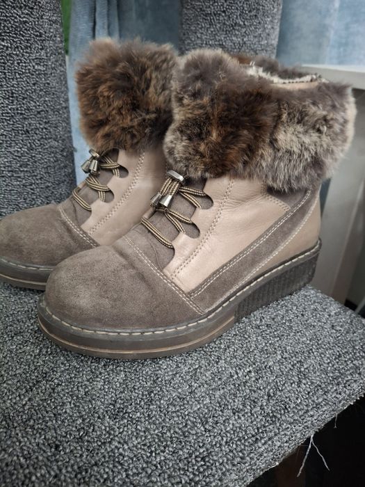 Ботинки зимние натуральные 35р