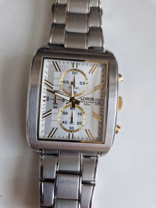 LORUS by Seiko, quartz chronograph, XL case 39 x 50mm, Japan, TOP!