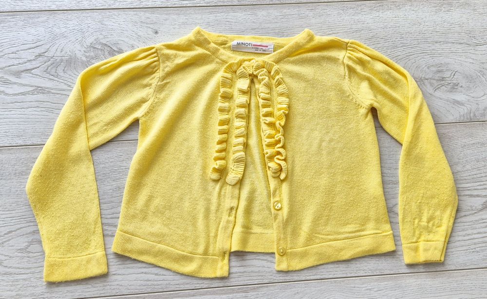 Кокетен сет деним пола и жилетка, 2-3 г.