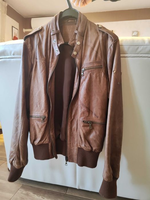 Кожено яке "Guess"  S- размер естествена агнешка кожа