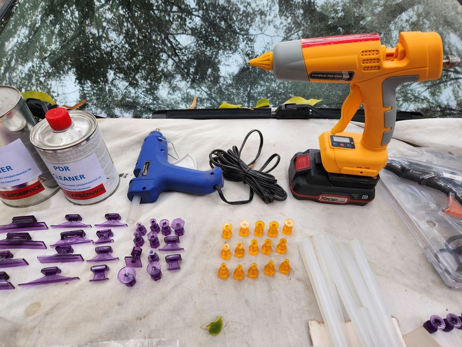 Пдр студено  и топло лепило  и консумативи  за ремонт на  вдлъбнатини