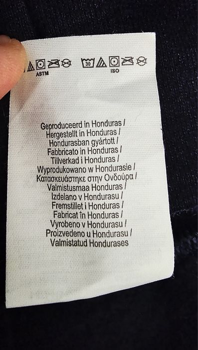 Hanorac cu glugă Gildan , navy  mărimea M   siluetă teckel/ șoricar