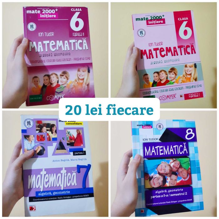 Manuale și culegeri carti de matematică/franceză
