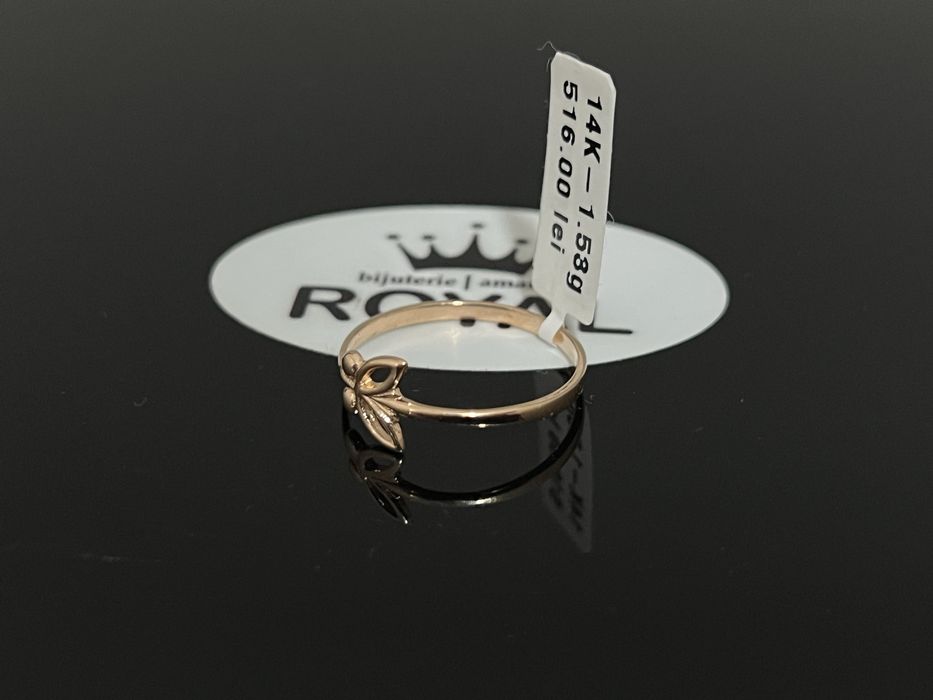 Bijuteria Royal CB : Inel dama aur 14k 1,53gr fluture 585