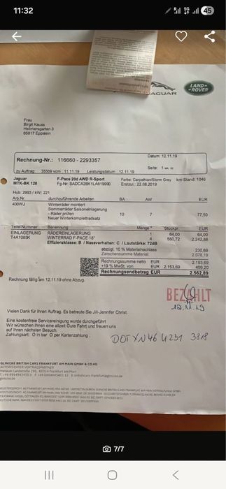 Jante Jaguar F-Pace 18’’