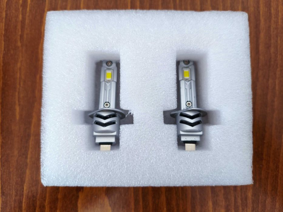 Чисто Нови Мощни LED Крушки H1 XSTORM - 60000LM, 6000K, Canbus (Пълен комплект)