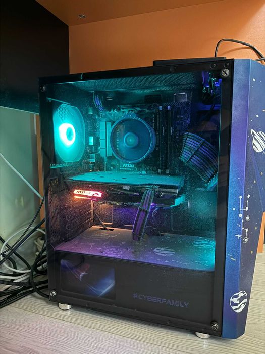 Setup Complet Gaming – PC + Monitor + Periferice HyperX & Logitech