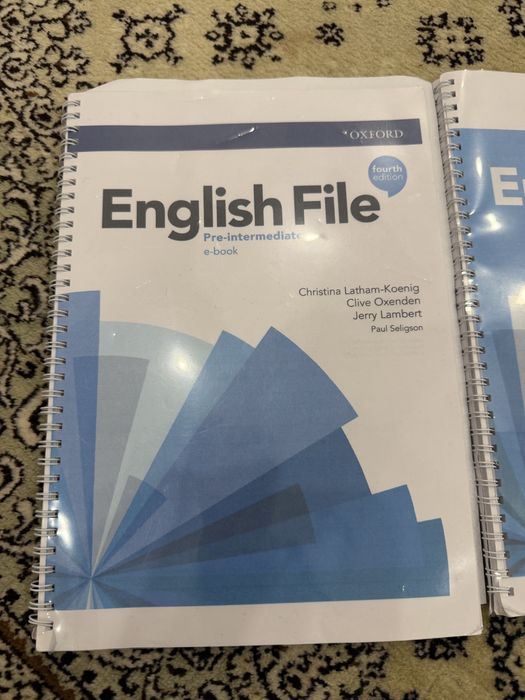 Intermediate/Pre intermediate  student book/work book