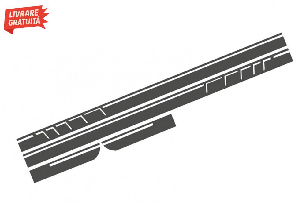 Set Stickere Capota Plafon Portbagaj si Laterale Gri Inchis Mercedes C