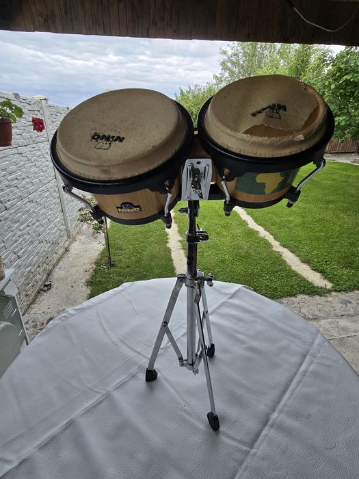 Set Complet Tobe TAMA Rockstar Deep Blue (Anii '90) + Cinele Marathon + Hardware TAMA