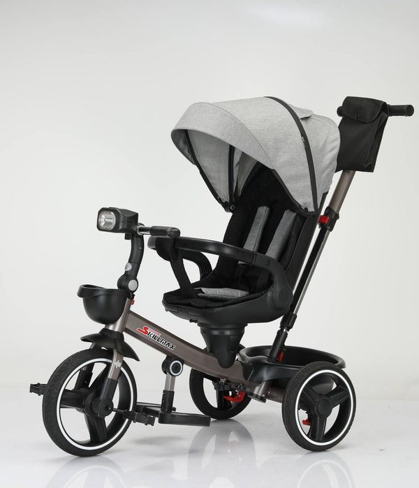 Велосипед коляска 2в1 как мотоцикл для детей спинка откидывается