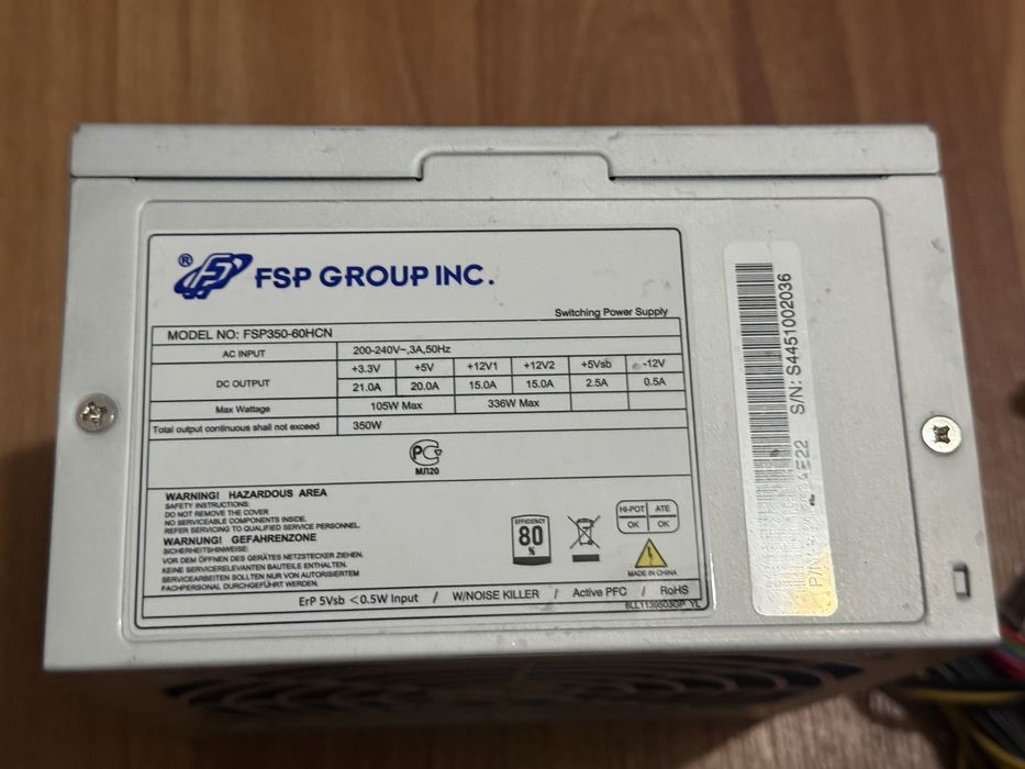 Блок питания FSP350-60HCN — 350 Вт