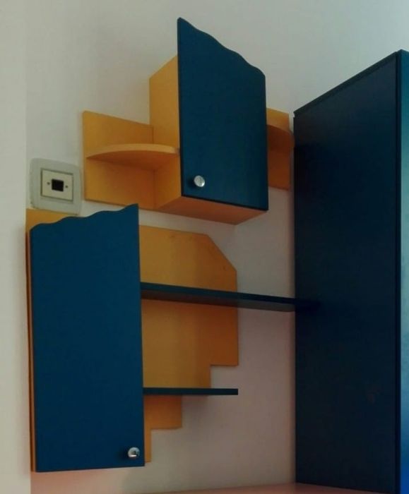 Etajera-dulap suspendat 2 buc/3 Noptiere sau masa cafea spații mici