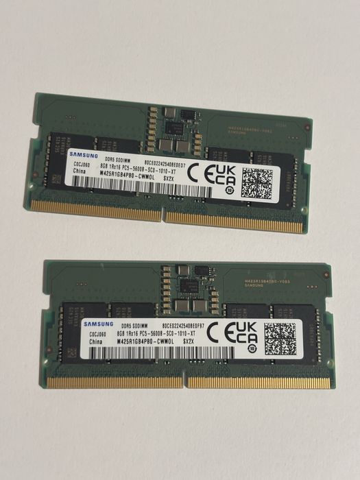 DDR5 16GB (2x8GB) 5600MHz Samsung RAM за лаптоп