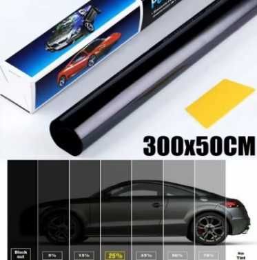 Фолио №3642-7 за затъмняване на стъкла Super Dark Black 50х300см.