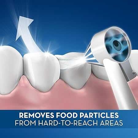 Резервни глави Oral-B - Oxyjet ED17, зъбен душ, 4 броя, бели