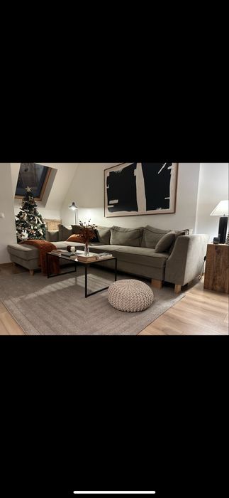 Art-Deco бежов килим