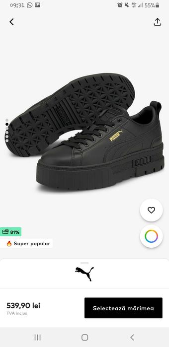 Puma Mayze Classic Damă, mărirea 40