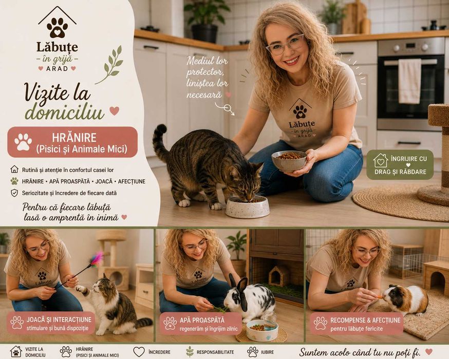 Lăbuțe în grijă Arad - îngrijirea animalelor la propriul domiciliu