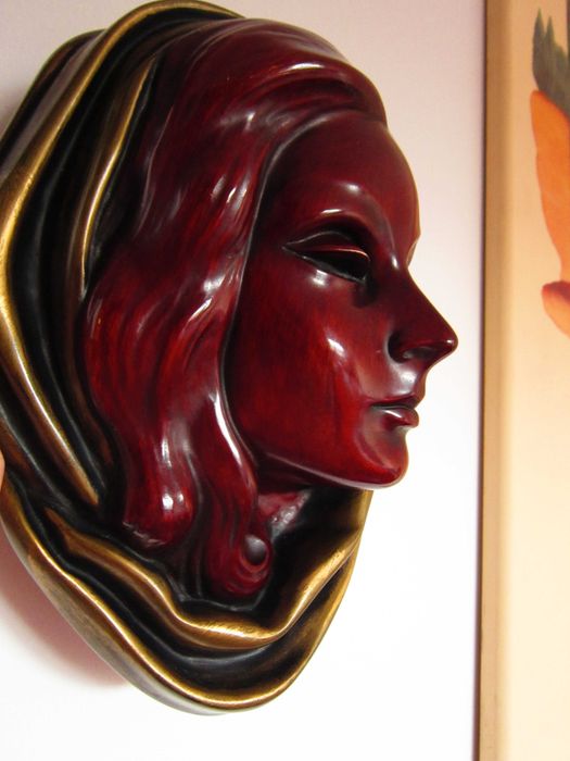 cadou rar Maria Madonna , Achatit handmade Hans Schirmer 1960