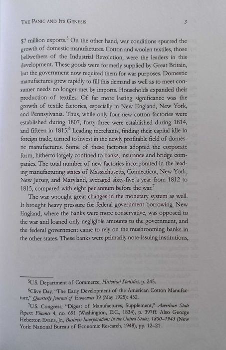 The Panic Of 1819 : Reactions and Policies