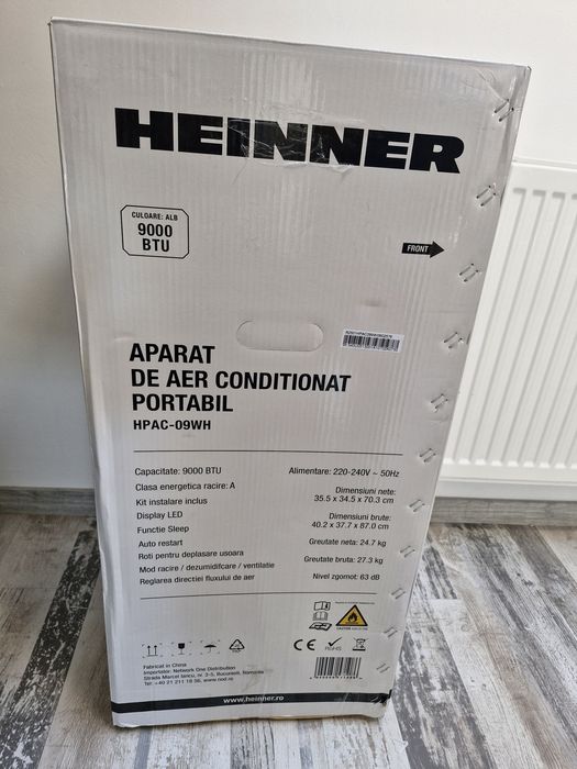 Aer conditionat portabil Heinner 9000 btu