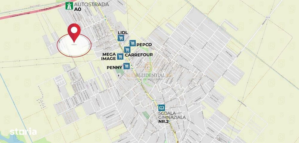 Teren intravilan 399 mp, zona excelenta in Comuna Bercenni, Ilfov