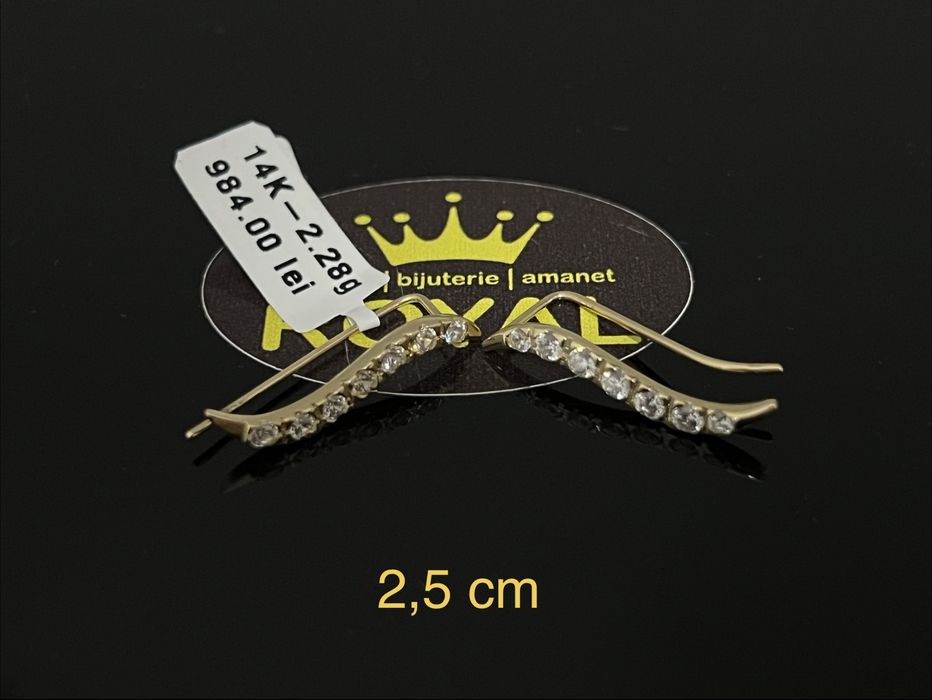 Bijuteria Royal CB: Cercei dama aur 14k 2,28gr