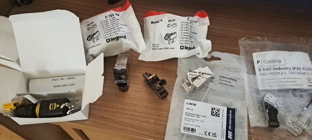 SFP Cisco+Extender Poe Axis+diferite mufe RJ45