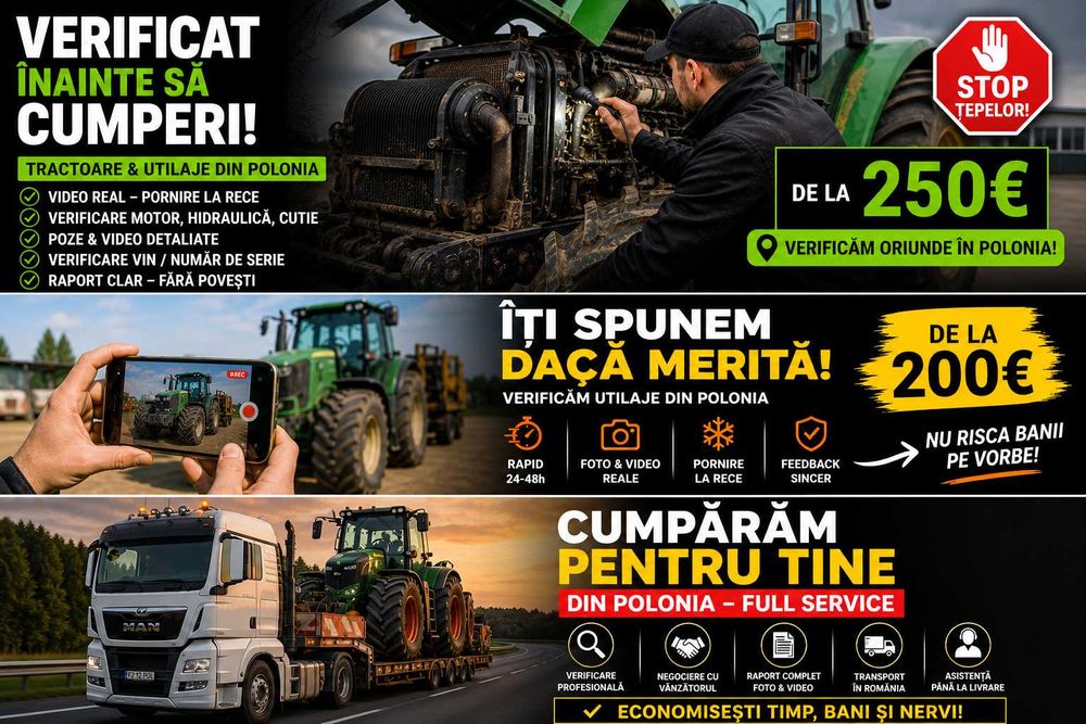 Vrei să cumperi tractor sau utilaj din Polonia? Verificăm noi pentru tine!